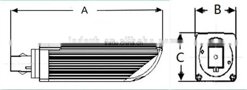 G24 E27 LED plug down light 8W & 10W 12W