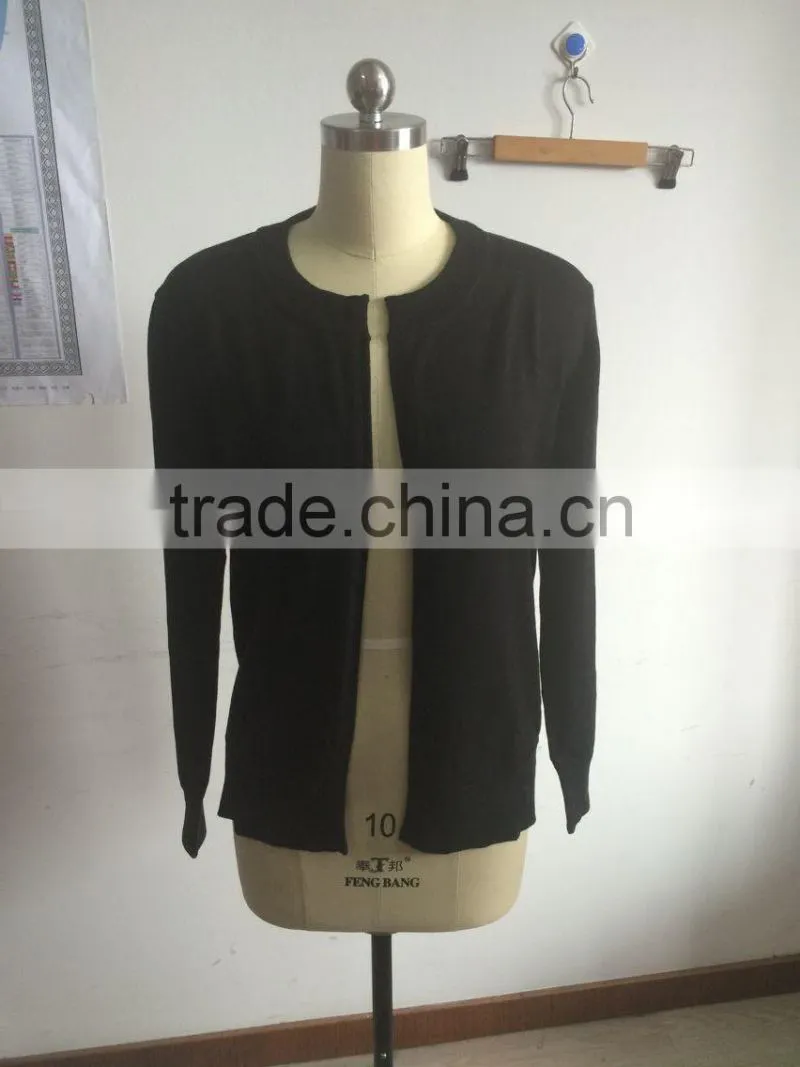16JWC0413 woman no button closure cardigan