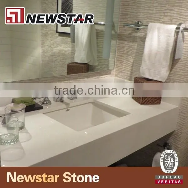 Newstar custom bathroom countertop,quartz vanity tops