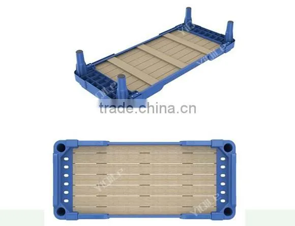 Wholesale Foldable high quality cheap price plastic bed for kids in kindergarten