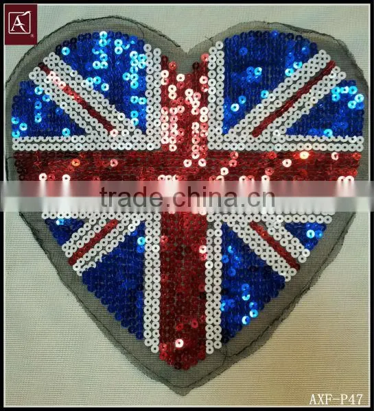 colorful sequin patch design