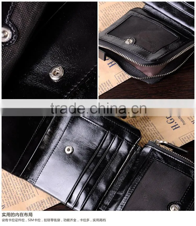 wallet leather wallet case money clip wallet