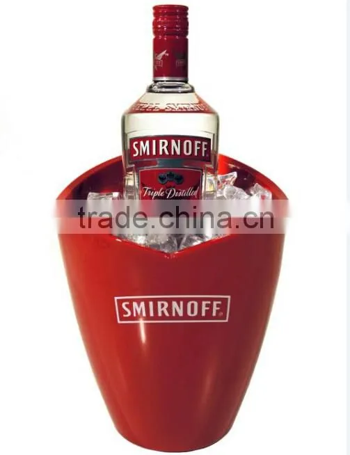New arrival smirnoff ice bucket, vodka ice bucket plastic