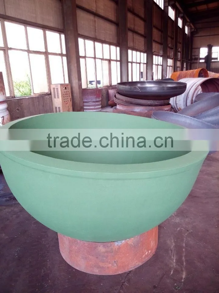 heavy thickness Stainless steel pipe end cap hemispherical head