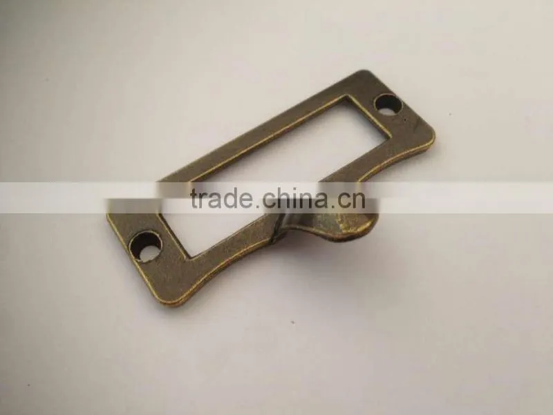 made in China furniture hardware zinc antique business card holder handles