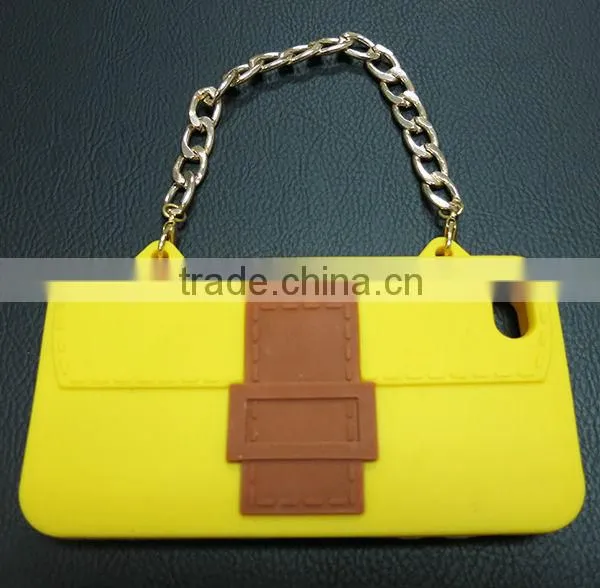 Newest Handbag Like Silicone Rubber Case for iPhone 4
