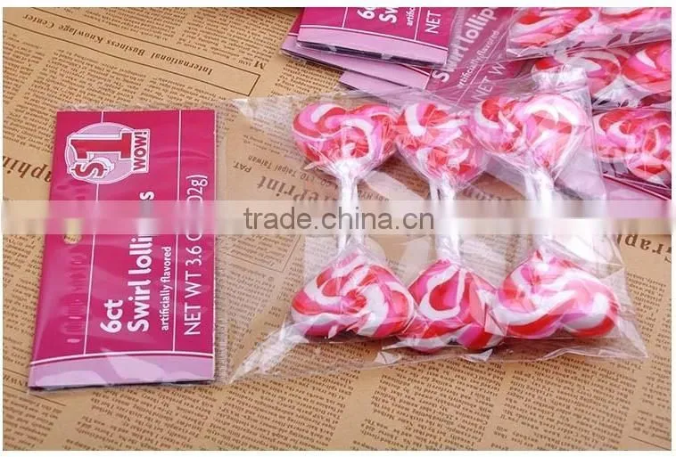 Strawberry Flavours Peach Hearts giant lollipop