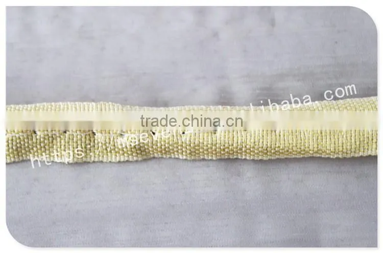 Fashion design 1.5cm width tripe lip polyester tape garment trim