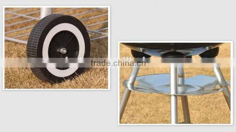 large size apple grill Outdoor Portable Charcoal bbq Grill