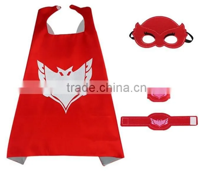 Popular Boys hero Blue Cat owlette cape mask wristband bracelet