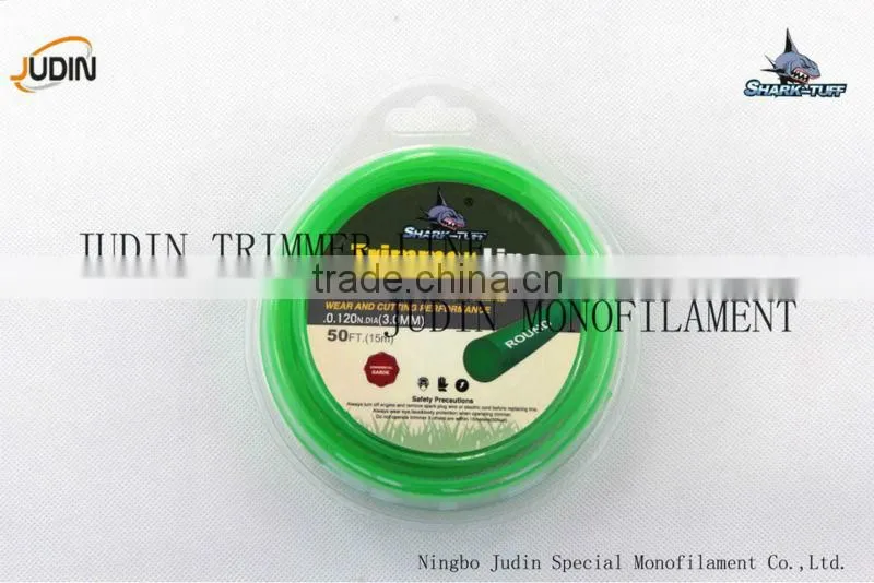 Commercial Grade 3.0mm Round Shape Brush Cutter Nylon Trimmer Line