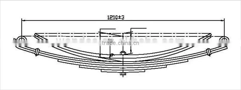 China OEM Steel Leaf Spring for Russia Market