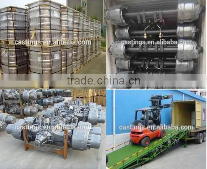 3 axles for tipper semi trailer