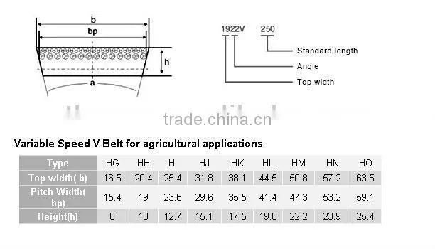 Variable Speed V Belt