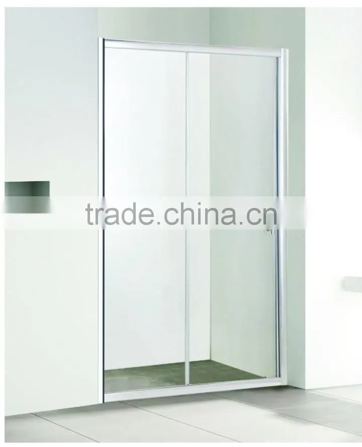 6mm SlidingTempered Glass Shower Door With Aluminum Profile