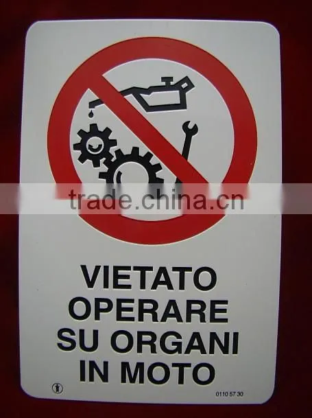 No tossing sign