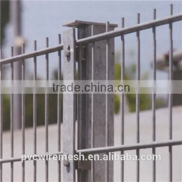 Hot dipped galvanized welded steel wire double wire fence