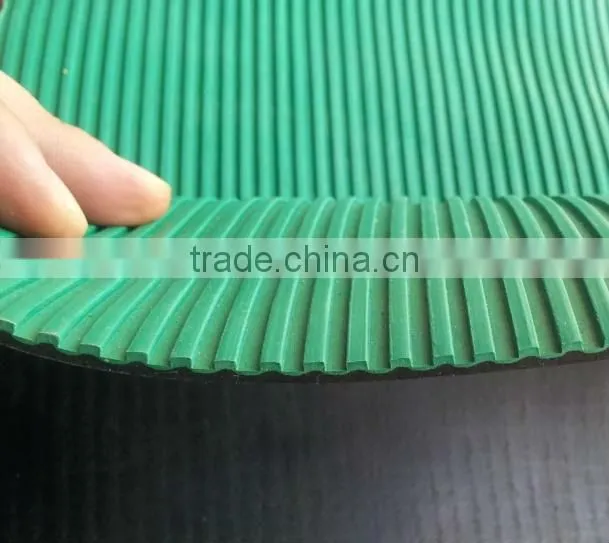 anti slip Flat ribbed rubber mat