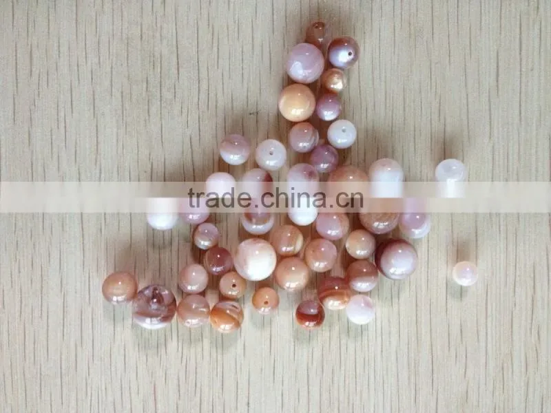 Top quality pink strand pearl necklace