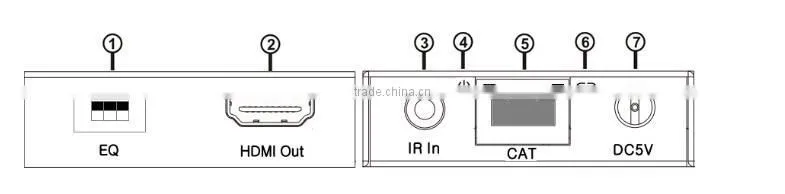 VOXLINK HDMI Extender over single 50m/164ft UTP Cables with IR Control US