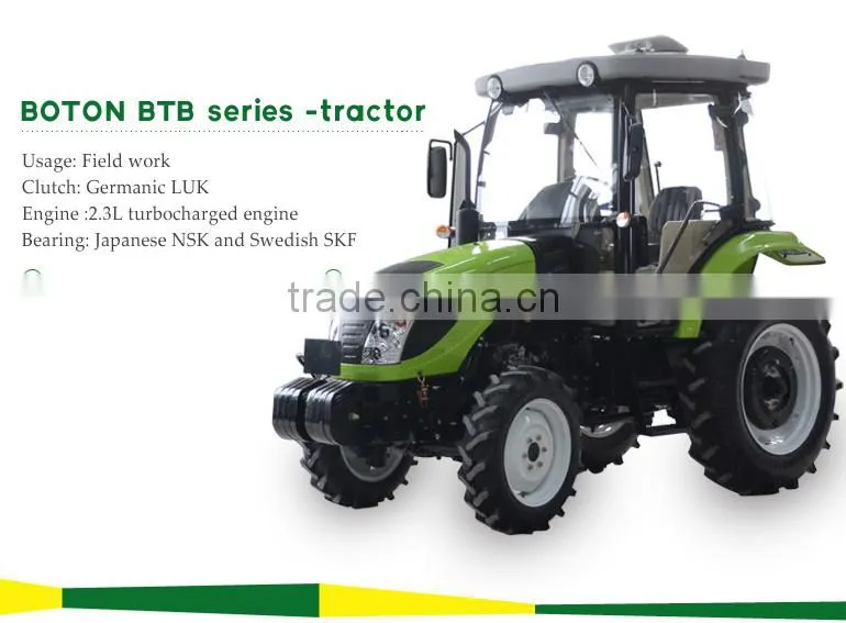 60hp BOTON farming tractor without cabin with FIAT gearbox