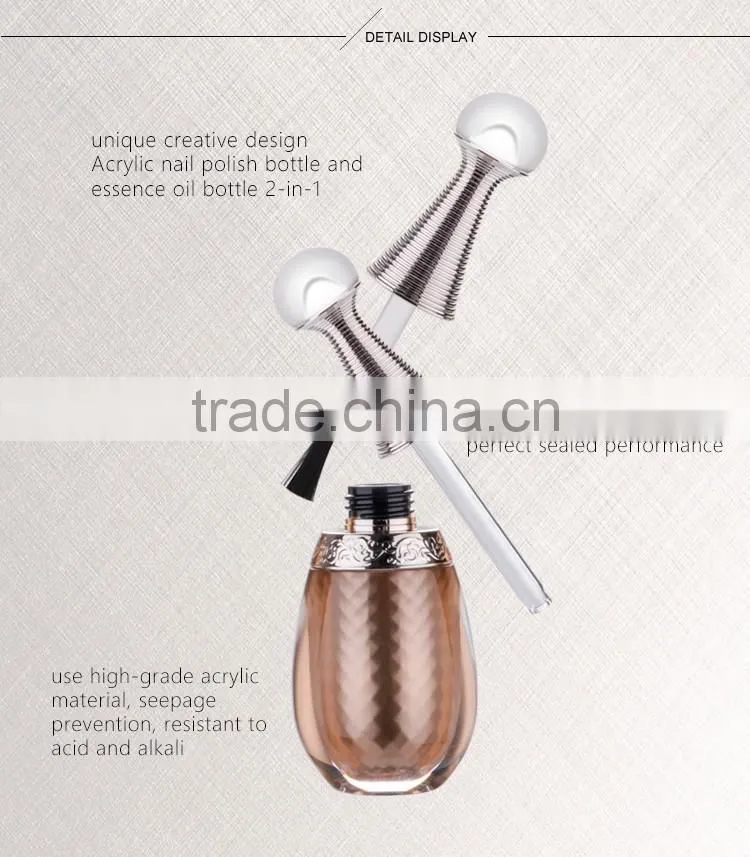 Women cosmetic high quality gel custom nail polish bottles