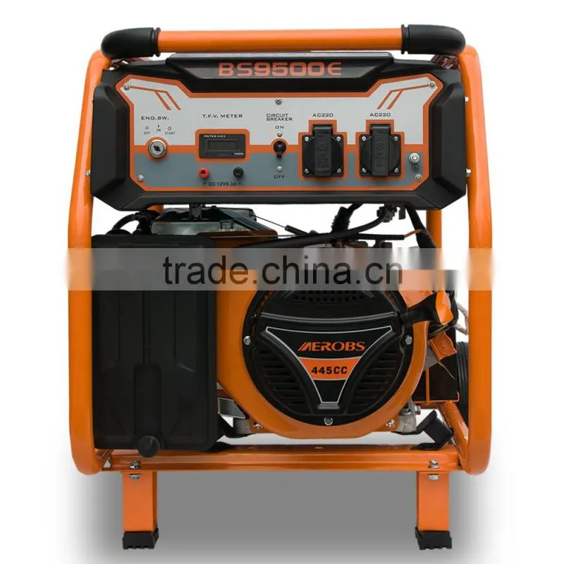 9500E transfomers model Protable AC Single Phase Output Type Gasoline Generator with OEM service