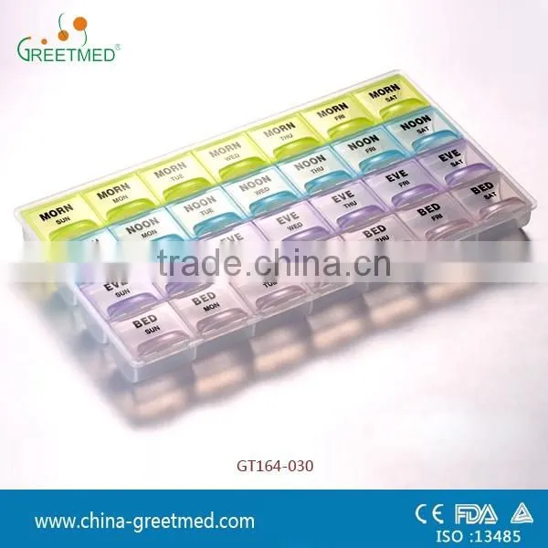 wholesale price 7 30 day plastic pill box
