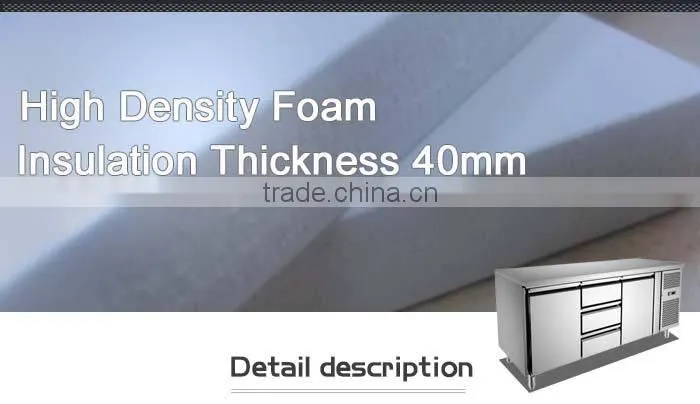 304 Stainless Steel Low Power Consumption Refrigerator/Refrigerated Counter/Freezer Refrigerator Hotel Kitchen