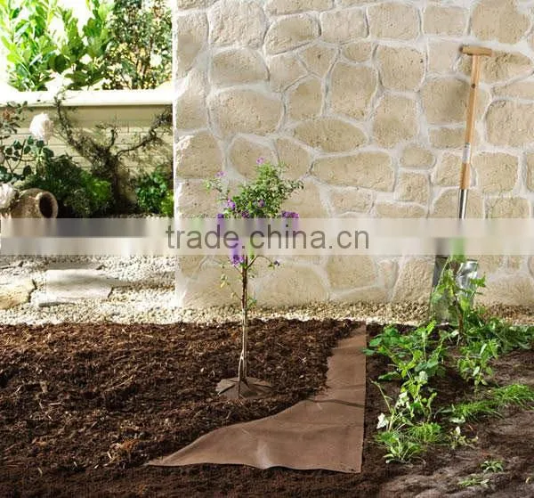 Black nonwoven grass mat eco-friendly