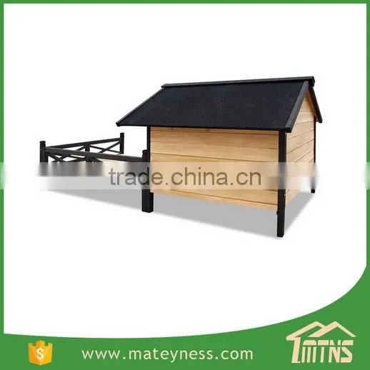 Large Pet Wooden Dog House With Patio Wooden Timber Bed Porch Deck
