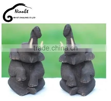 Wood Carved Elephant from Thailand