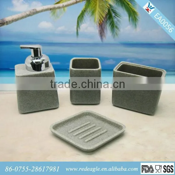 EA0057 Bath Accessory Toilet Brush Holder Tumbler Toothbrush Holder Soap Dish Soap Dispenser