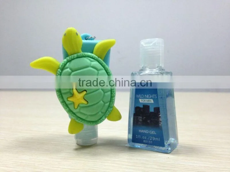 High Quality Scented Ethanol-based Antiseptic Hand Disinfectant with Cute Designs Portable Silicone Holders