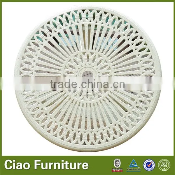 Color dot coffee table set cast aluminum furniture