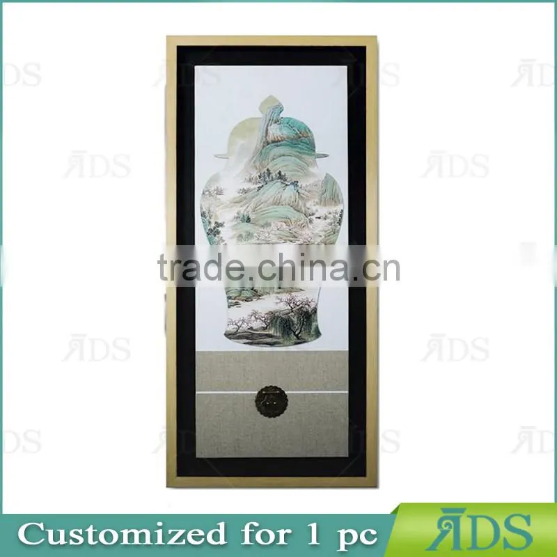 Frame handmade nature wall painting designs for home decoration