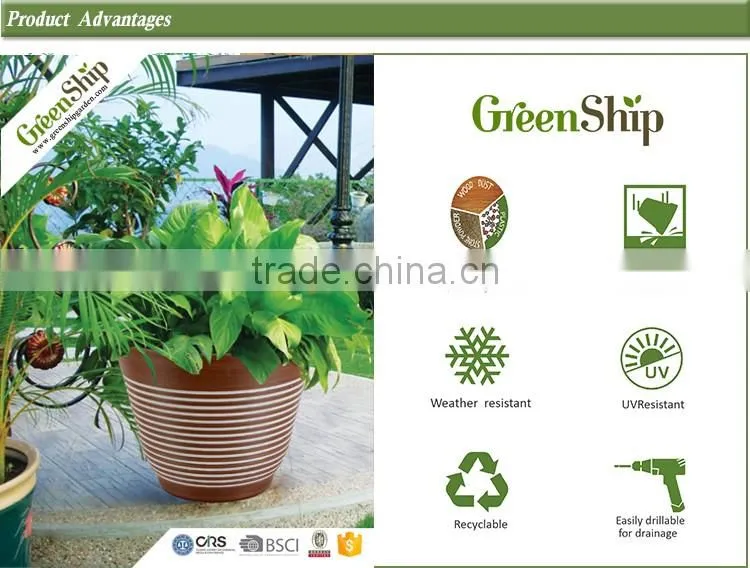 Round Shape plastic plant decoration &New Mould