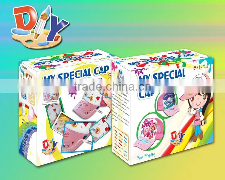 hot sale Diy creative drawing and Painting cap for kids