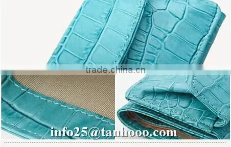 Sexy small clip/sexy crocodile cute leather purse/leather coin bag