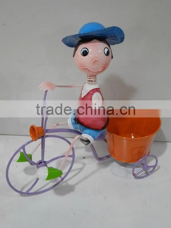 YS13463 Boy bicycle pot stand with wheels made in Xiamen