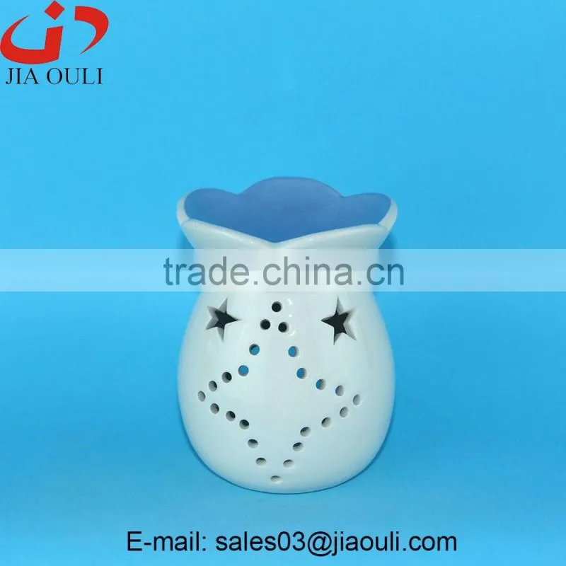 New design modern family life fragrance ceramic oil burner, oil diffuser