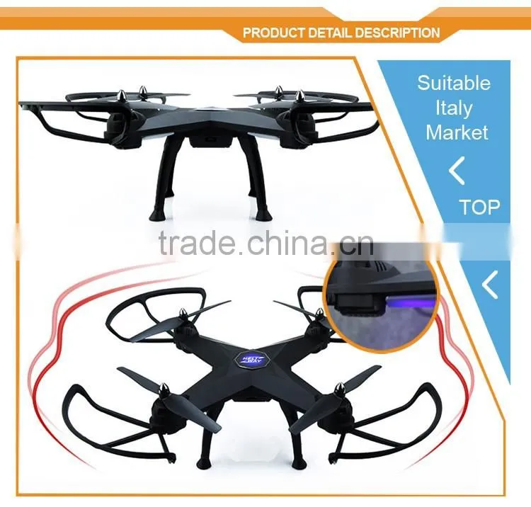 2.4G 4CH Headess Mode Set Quadcopter 2017 Helicute RC drone with HD Camera FPV Wifi Drone HD
