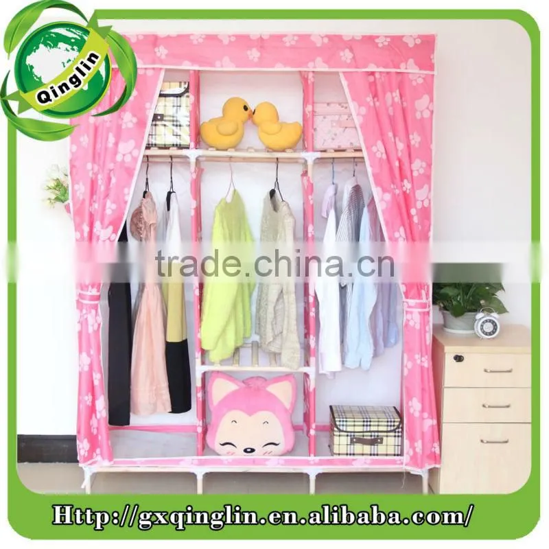 high quality fashion modren portable fabric wardrobe