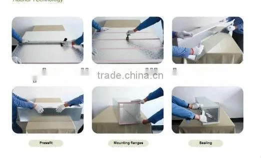 HVAC Auminum foil PU foam insulated air duct panel