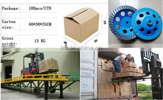 150 mm turbo row diamond grinding disc cup wheel for concrete floor 6" cutting tools for stone abrasive polishing grinder