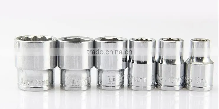 Berrylion Mirror Finished Hexagon Socket Half Inch Hexagon Socket