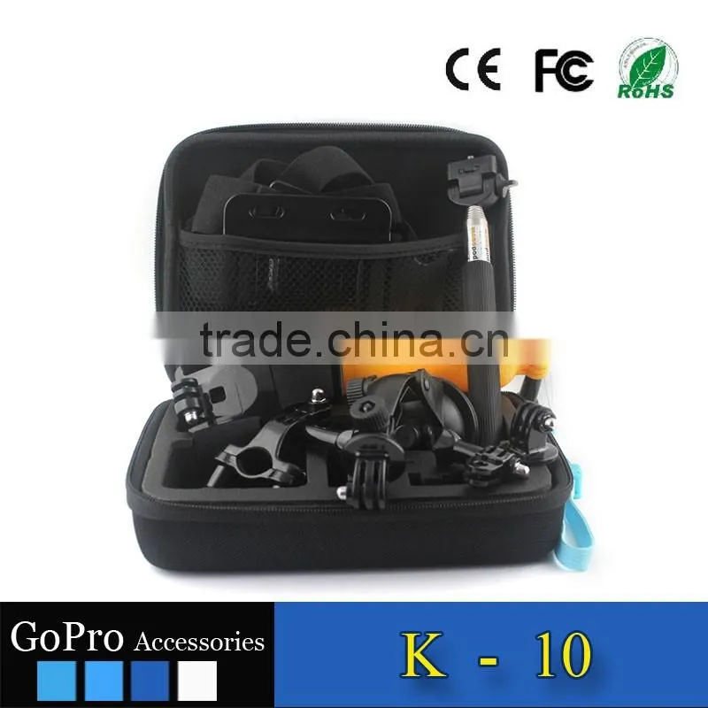 2016 gopros heros 4 accessories kit mount sports DV cases for action camera