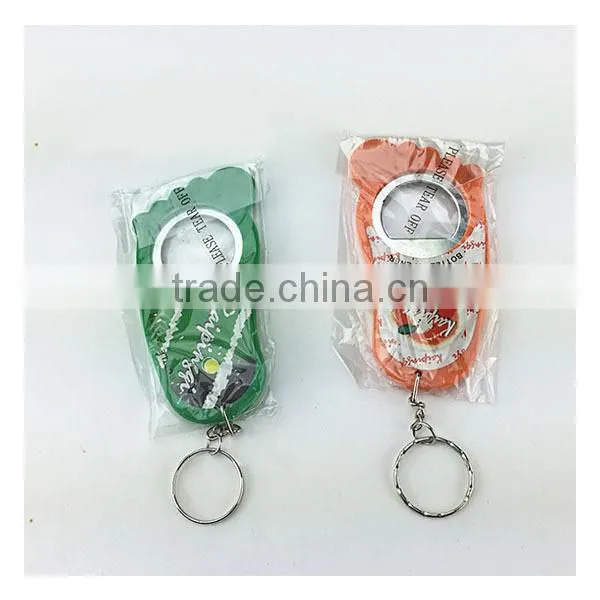 Environmental Simple Beer Bottle Opener Keychain/Footed Shaped Beer Bottle Opener /Hot Sale Bottle Opener