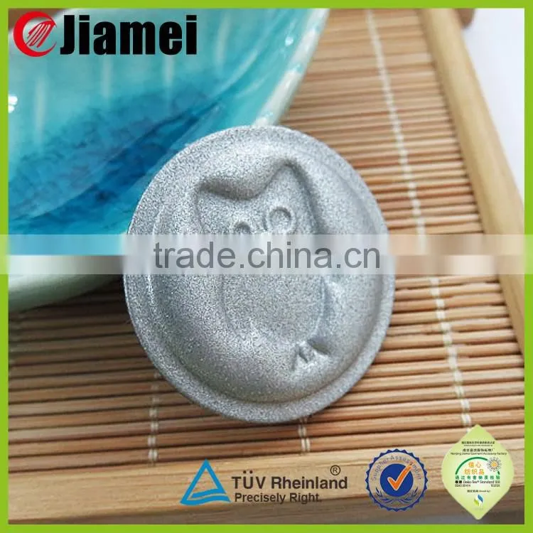 OEM lovely chick shape embossed pin badge plastic badge