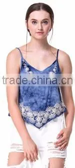 Domin fashion wholesale embroidery tank top women